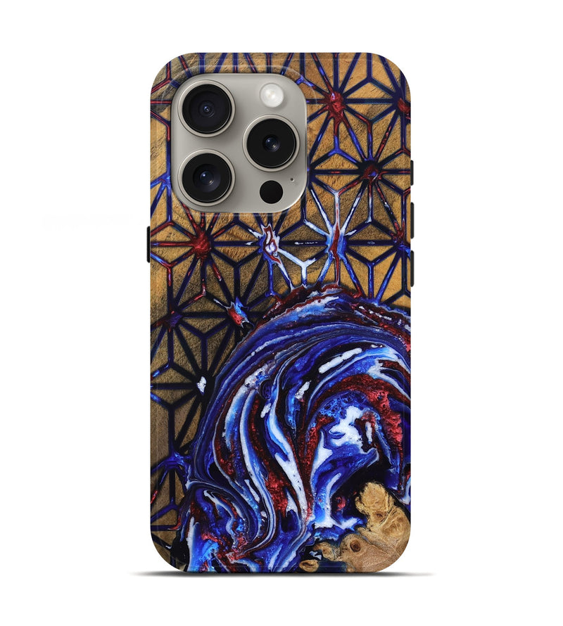 iPhone 16 Pro Wood Live Edge Phone Case - Frank (Merica, 820492)