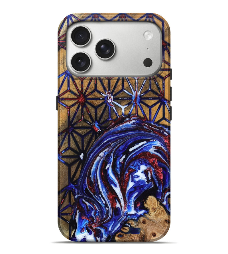 iPhone 17 Pro Max Wood Live Edge Phone Case - Frank (Merica, 820492)