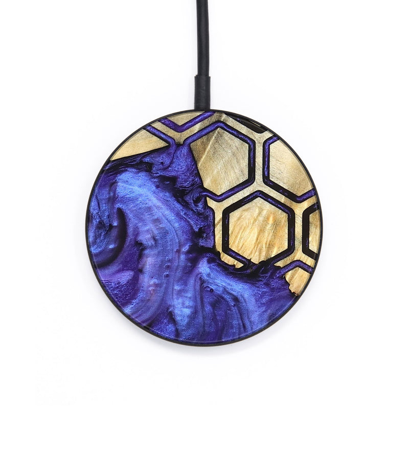 Circle Wood Wireless Charger - Ivanna (Pattern, 820494)