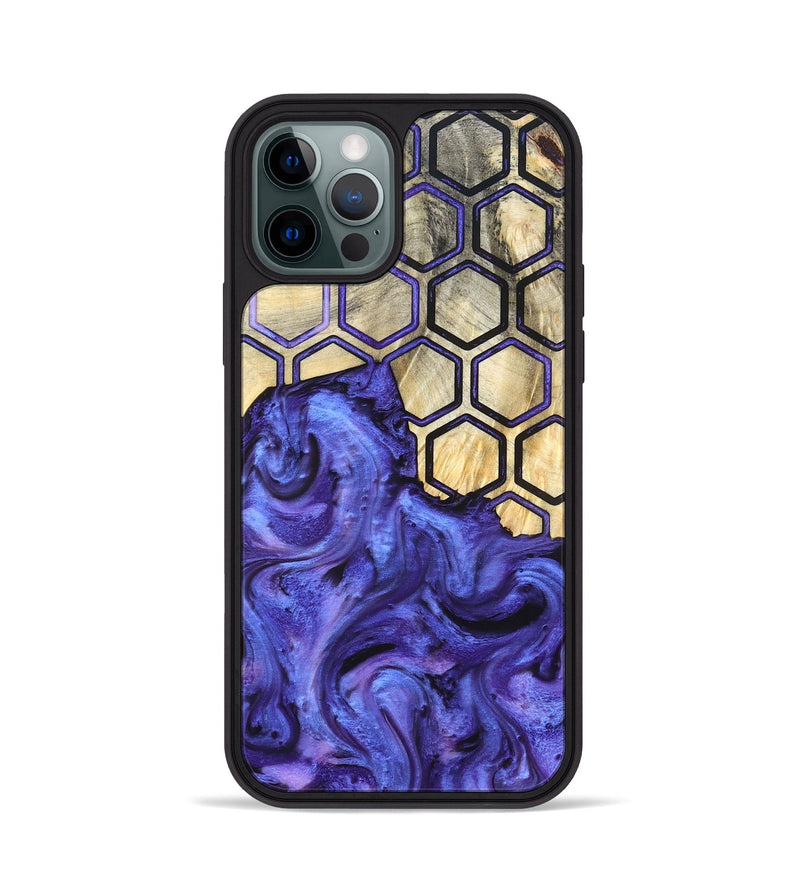 iPhone 12 Pro Wood Phone Case - Ivanna (Pattern, 820494)