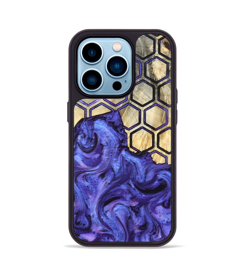 iPhone 14 Pro Wood Phone Case - Ivanna (Pattern, 820494)