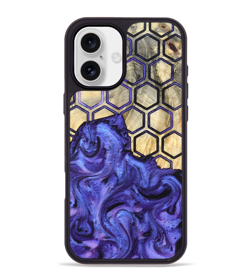 iPhone 16 Plus Wood Phone Case - Ivanna (Pattern, 820494)
