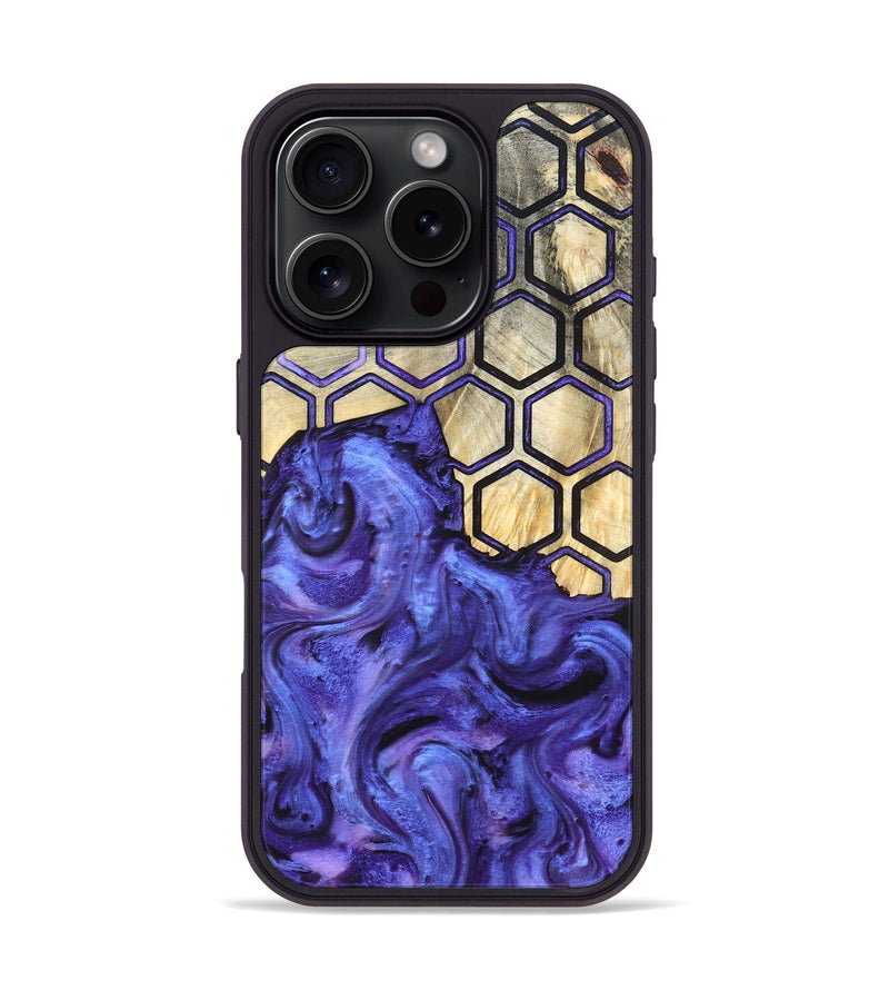 iPhone 16 Pro Wood Phone Case - Ivanna (Pattern, 820494)