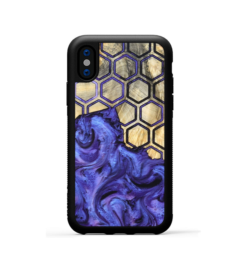 iPhone Xs Wood Phone Case - Ivanna (Pattern, 820494)