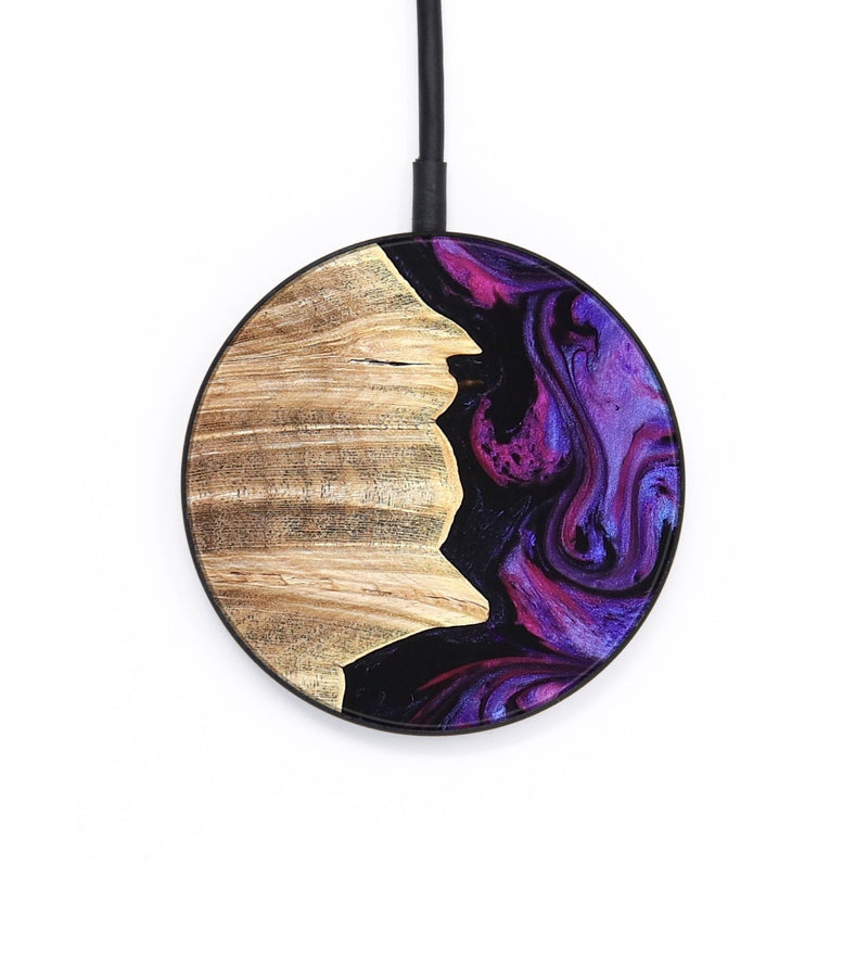 Circle Wood Wireless Charger - Ariana (Purple, 820495)