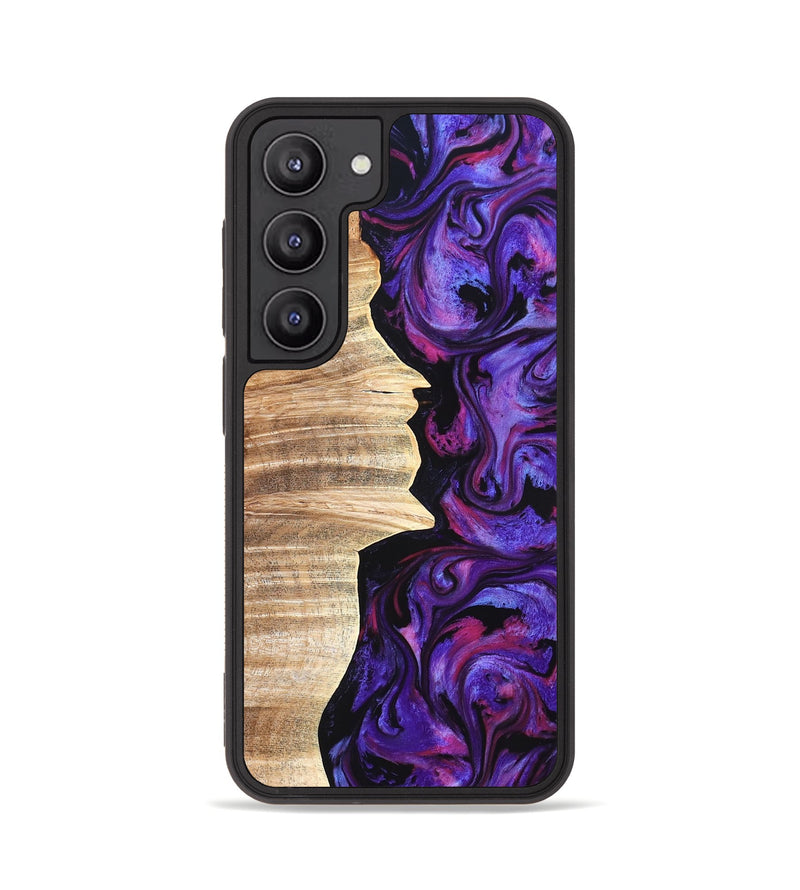 Galaxy S23 Wood Phone Case - Ariana (Purple, 820495)