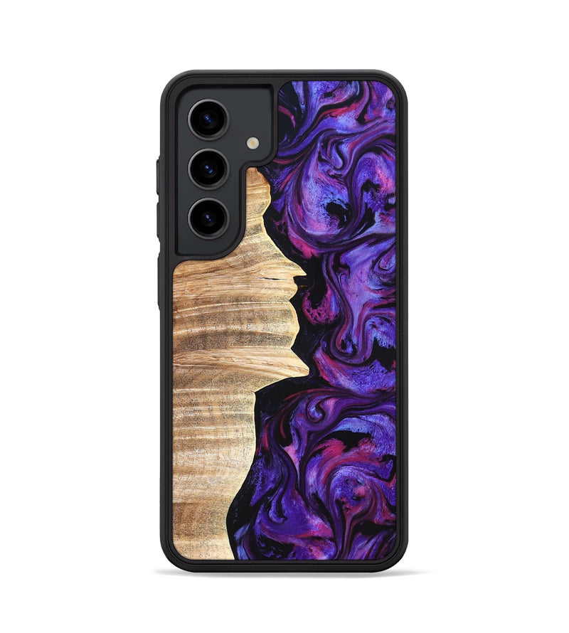 Galaxy S24 Wood Phone Case - Ariana (Purple, 820495)