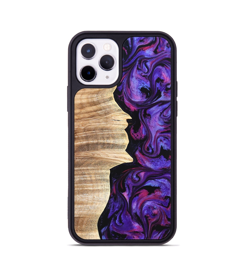 iPhone 11 Pro Wood Phone Case - Ariana (Purple, 820495)