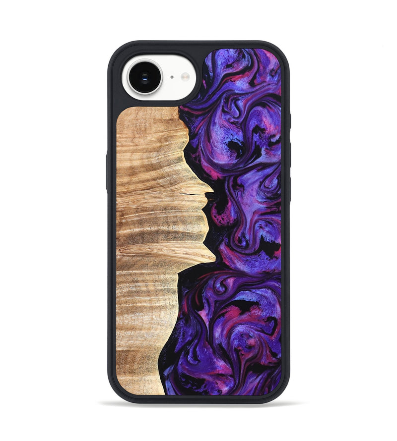 iPhone 16e Wood Phone Case - Ariana (Purple, 820495)