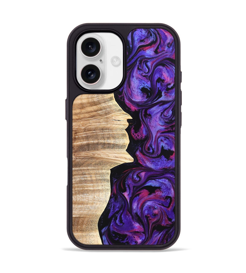 iPhone 17 Wood Phone Case - Ariana (Purple, 820495)