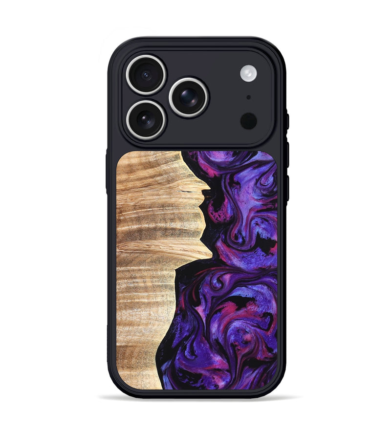 iPhone 17 Pro Wood Phone Case - Ariana (Purple, 820495)