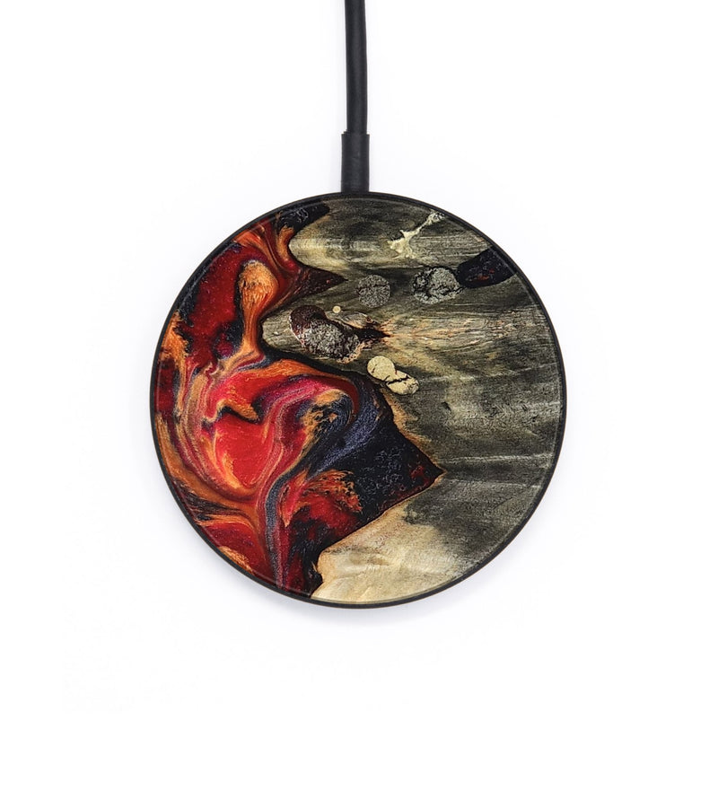 Circle Wood Wireless Charger - Nayely (Red, 820496)