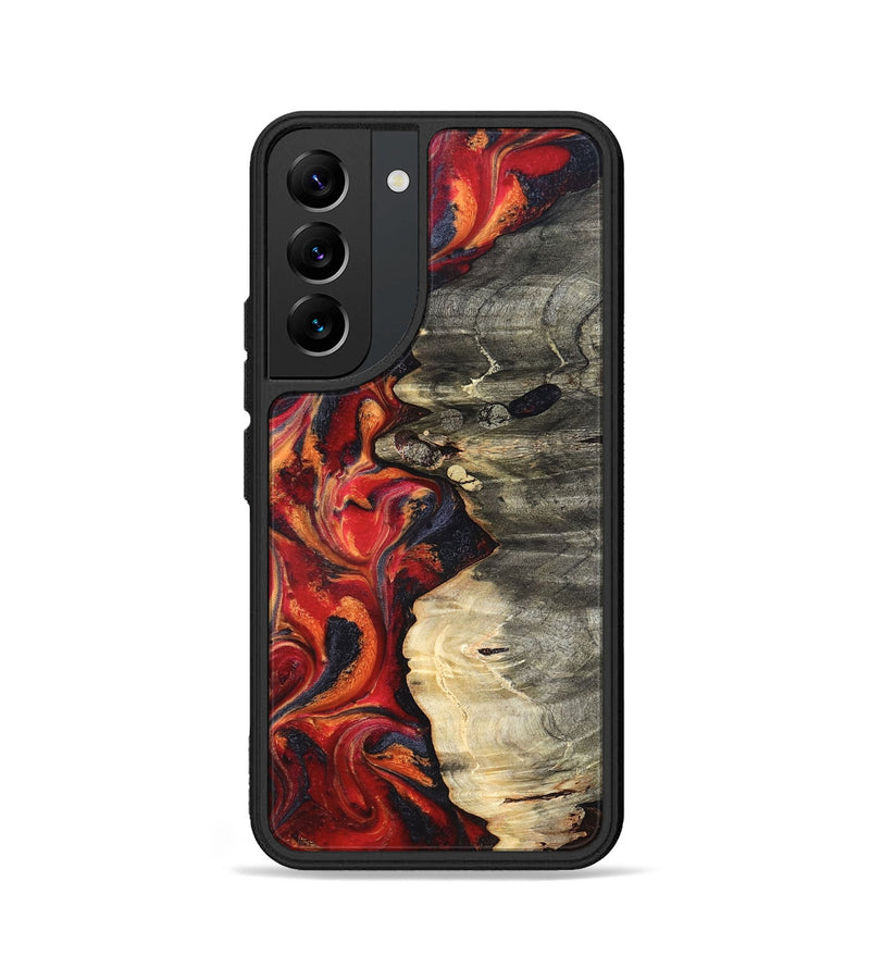 Galaxy S22 Wood Phone Case - Nayely (Red, 820496)