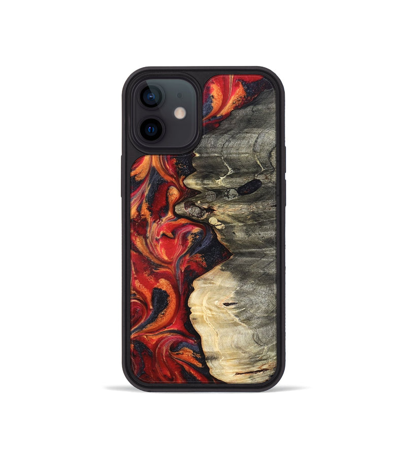 iPhone 12 mini Wood Phone Case - Nayely (Red, 820496)