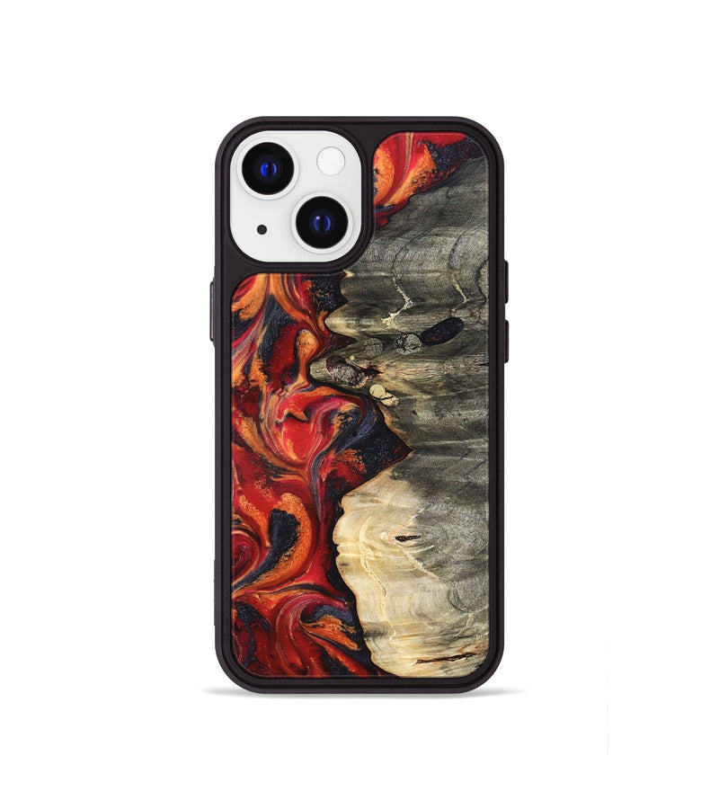 iPhone 13 mini Wood Phone Case - Nayely (Red, 820496)