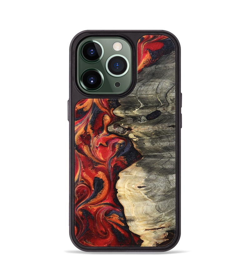 iPhone 13 Pro Wood Phone Case - Nayely (Red, 820496)