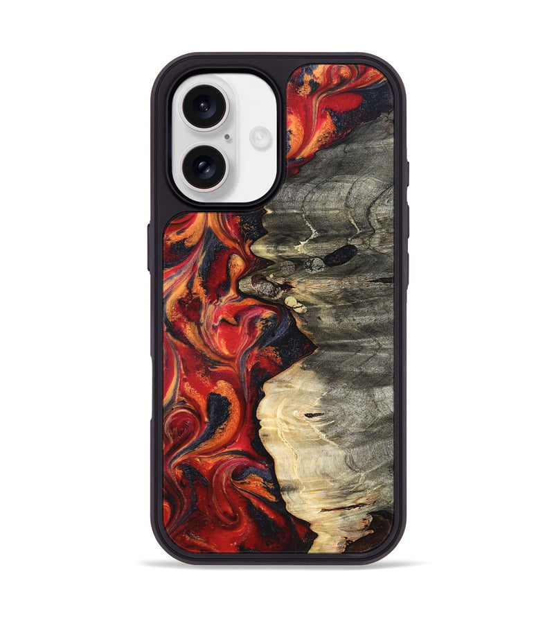 iPhone 17 Wood Phone Case - Nayely (Red, 820496)