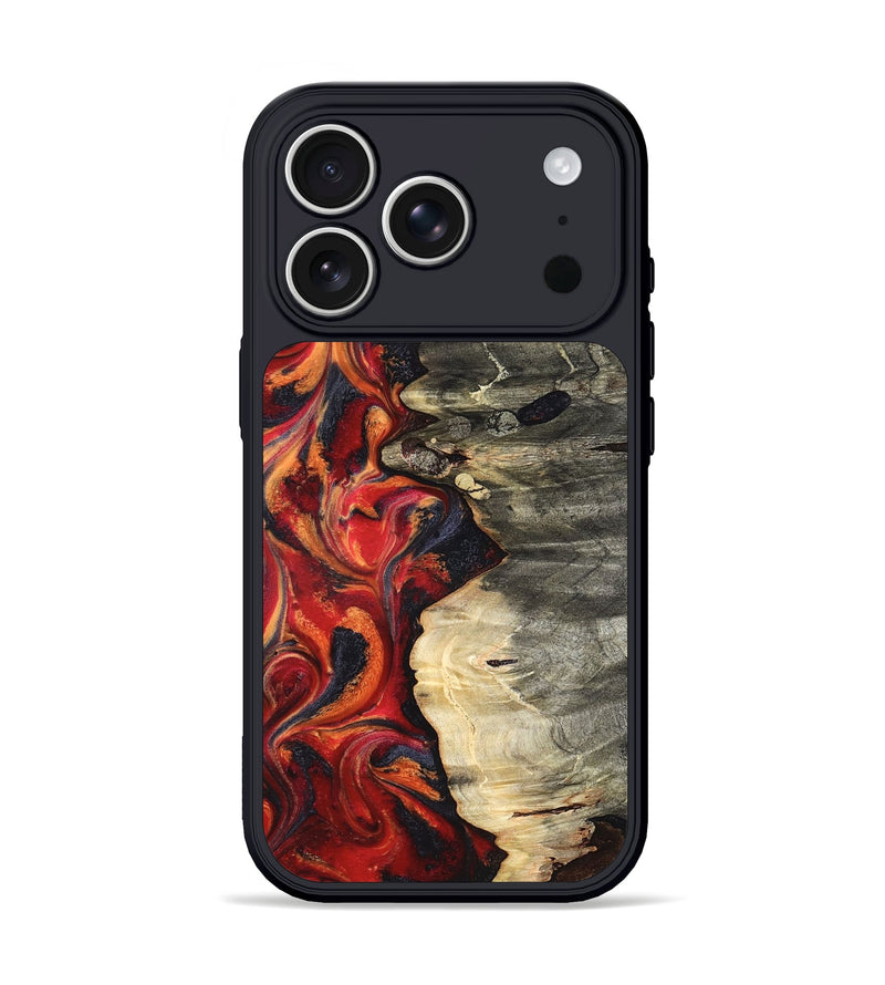 iPhone 17 Pro Wood Phone Case - Nayely (Red, 820496)