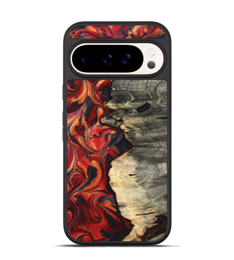 Pixel 9 Wood Phone Case - Nayely (Red, 820496)