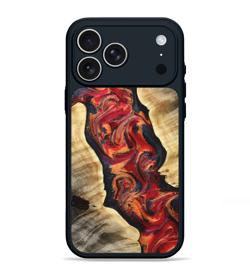 iPhone 17 Pro Max Wood Phone Case - Maia (Red, 820497)