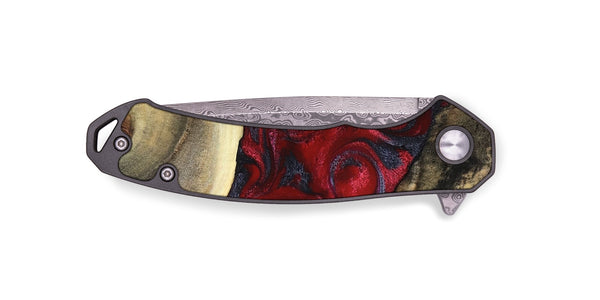EDC Wood Pocket Knife - Dion (Red, 820498)