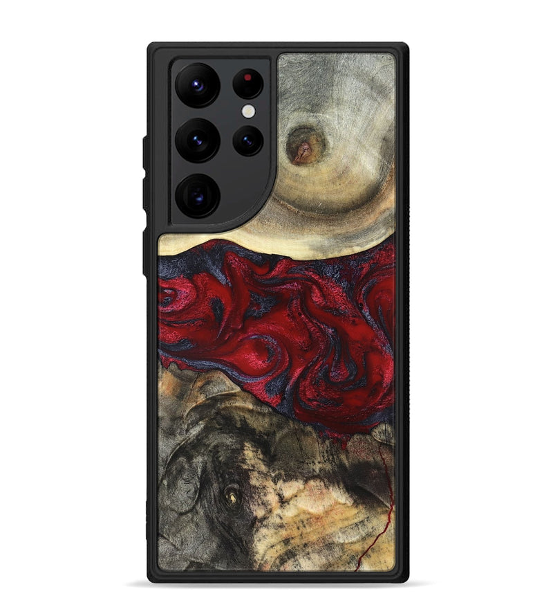 Galaxy S22 Ultra Wood Phone Case - Dion (Red, 820498)