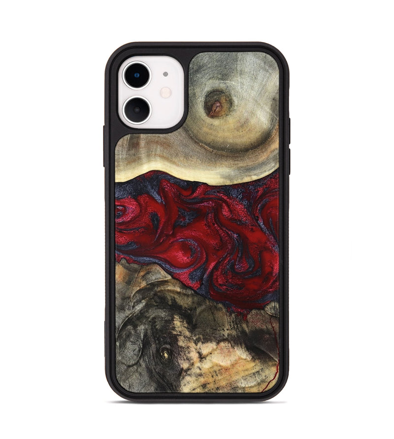 iPhone 11 Wood Phone Case - Dion (Red, 820498)