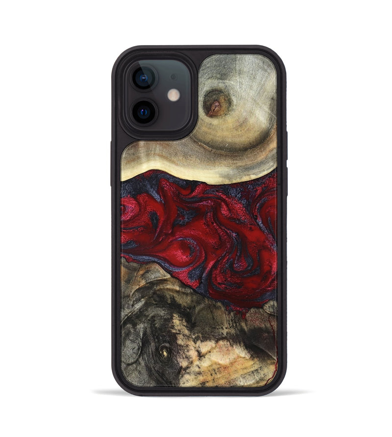 iPhone 12 Wood Phone Case - Dion (Red, 820498)