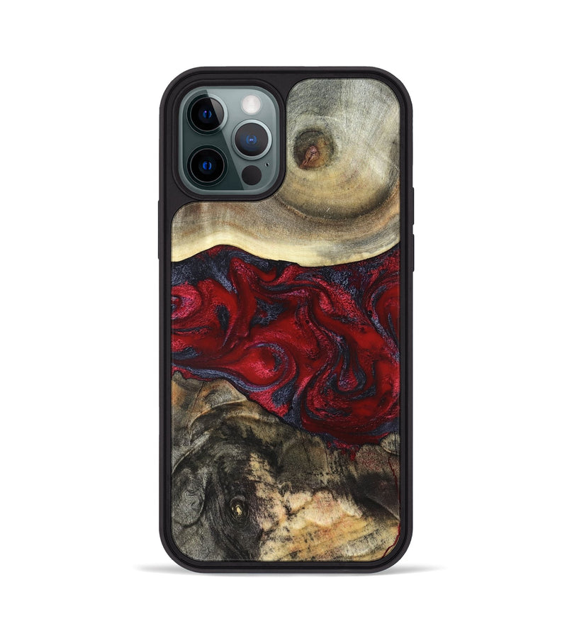iPhone 12 Pro Wood Phone Case - Dion (Red, 820498)