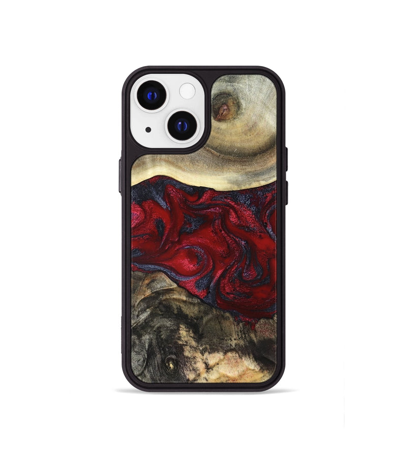 iPhone 13 mini Wood Phone Case - Dion (Red, 820498)