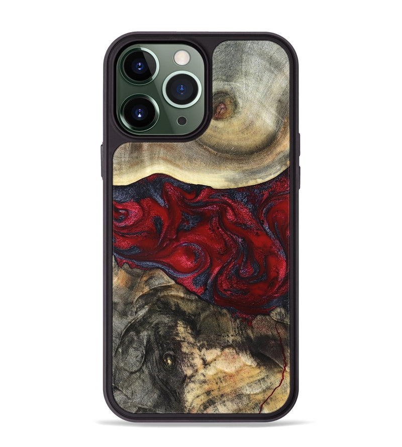 iPhone 13 Pro Max Wood Phone Case - Dion (Red, 820498)