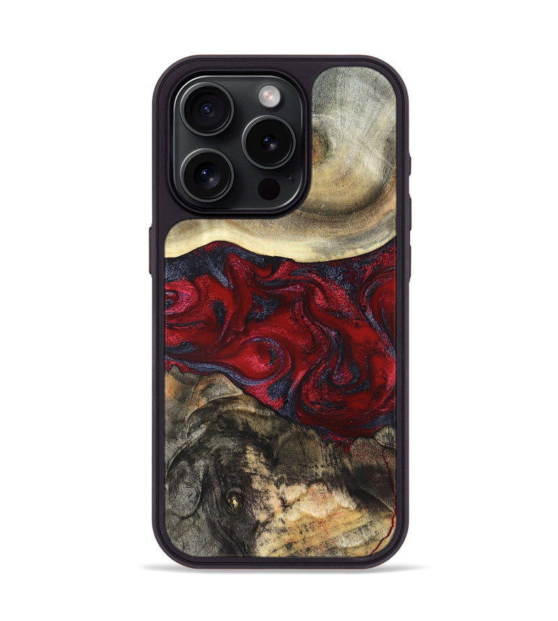 iPhone 15 Pro Wood Phone Case - Dion (Red, 820498)