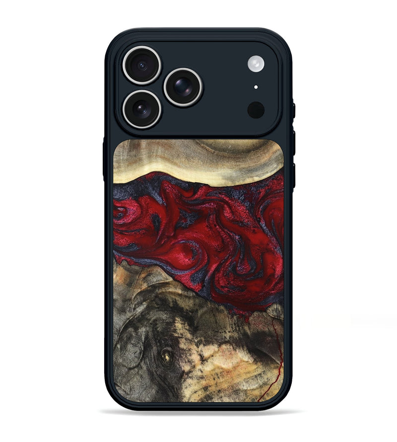 iPhone 17 Pro Max Wood Phone Case - Dion (Red, 820498)