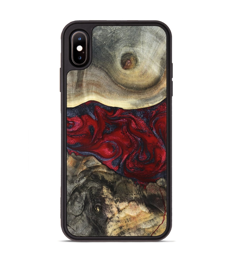 iPhone Xs Max Wood Phone Case - Dion (Red, 820498)