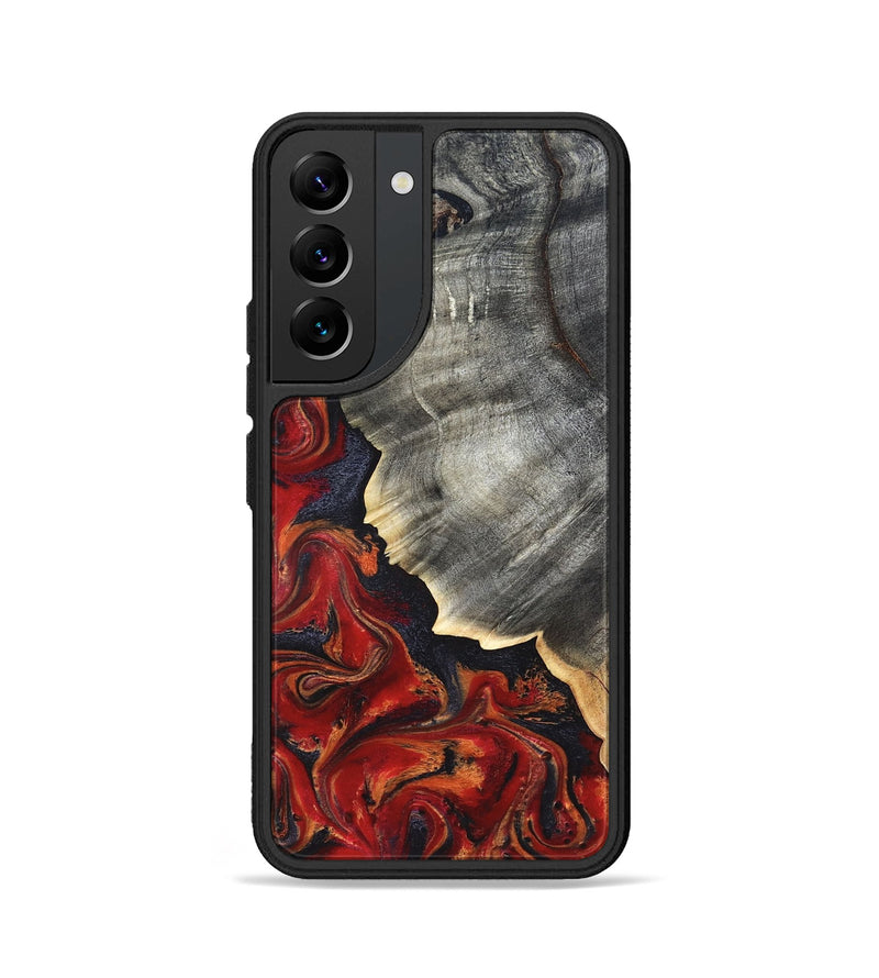 Galaxy S22 Wood Phone Case - Lamar (Red, 820499)