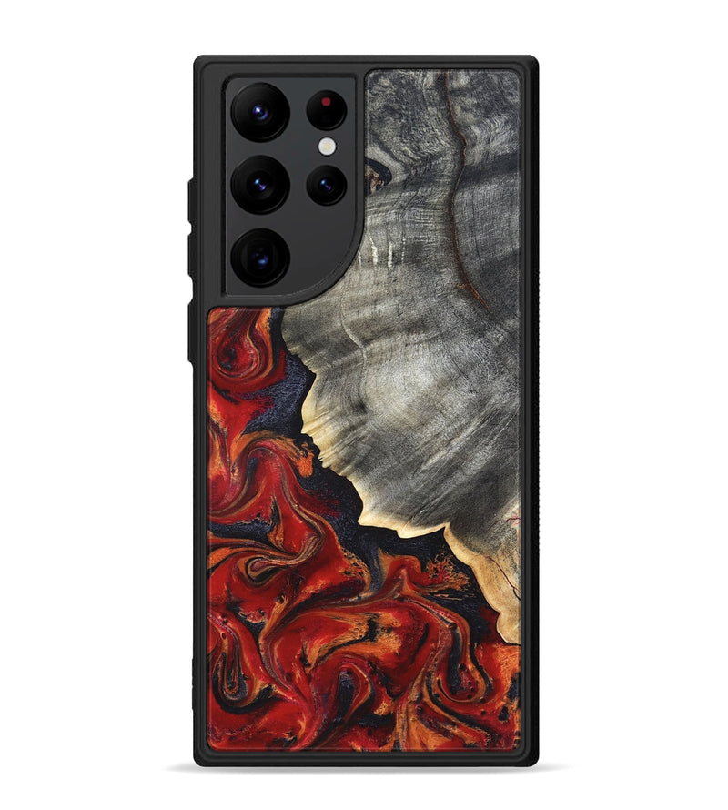 Galaxy S22 Ultra Wood Phone Case - Lamar (Red, 820499)