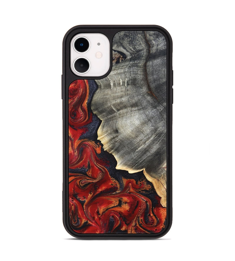 iPhone 11 Wood Phone Case - Lamar (Red, 820499)