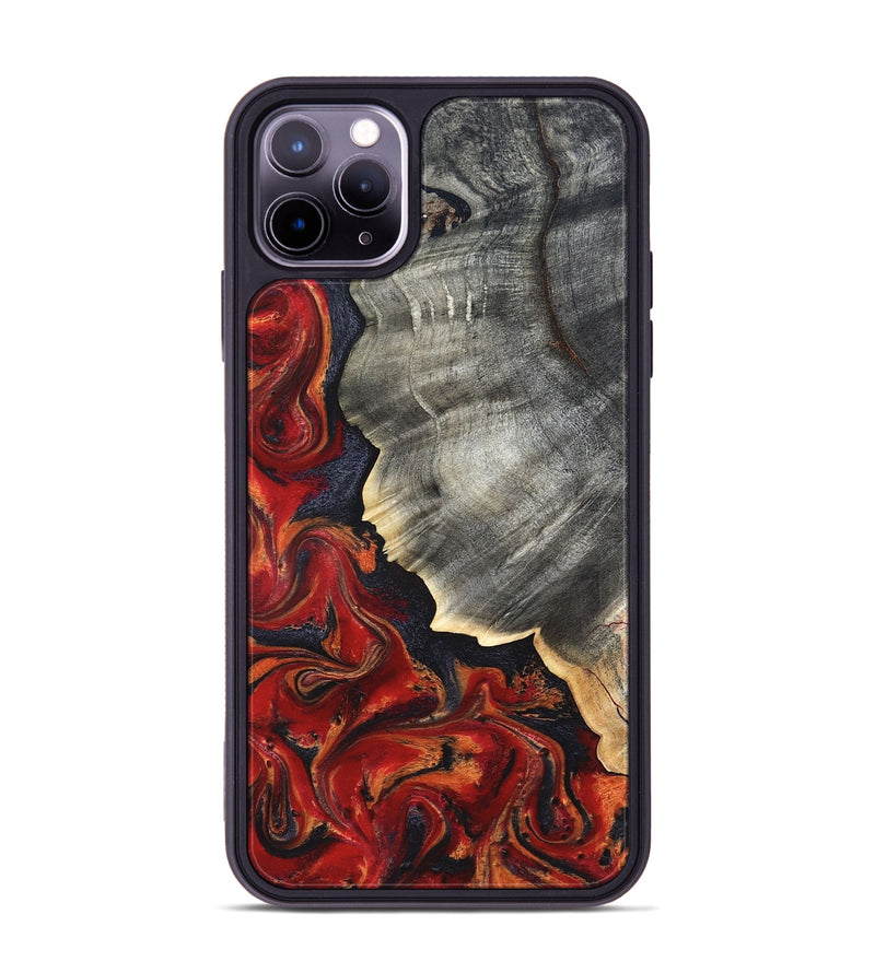 iPhone 11 Pro Max Wood Phone Case - Lamar (Red, 820499)