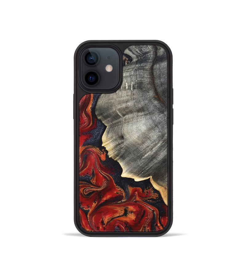 iPhone 12 mini Wood Phone Case - Lamar (Red, 820499)