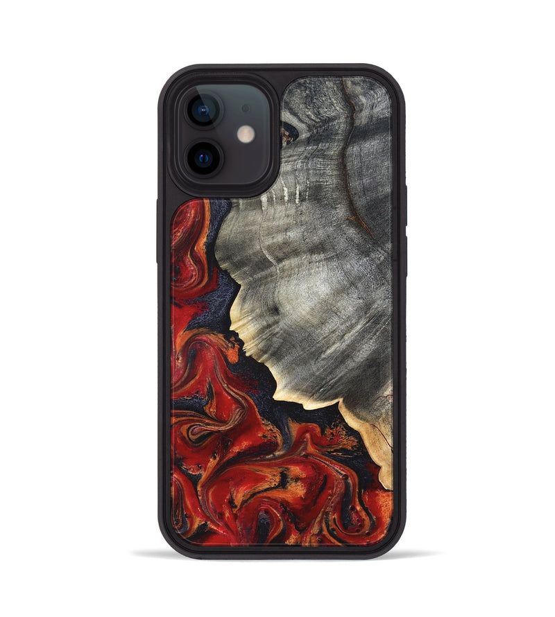iPhone 12 Wood Phone Case - Lamar (Red, 820499)