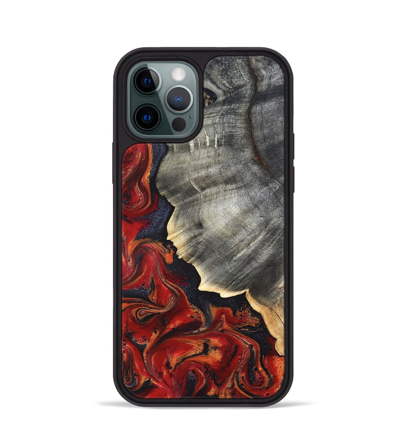 iPhone 12 Pro Wood Phone Case - Lamar (Red, 820499)
