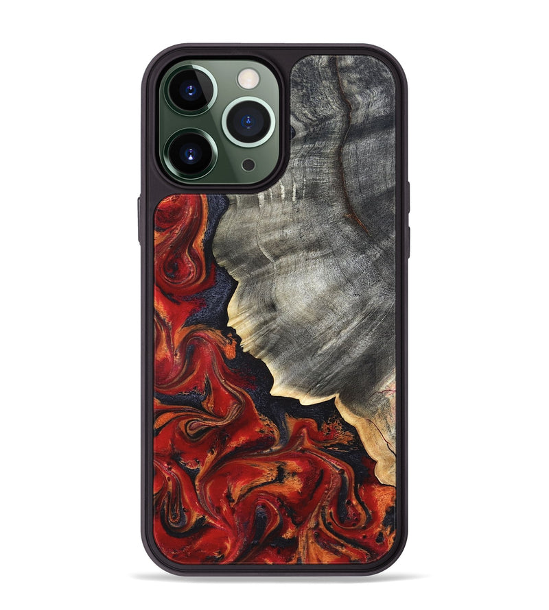 iPhone 13 Pro Max Wood Phone Case - Lamar (Red, 820499)