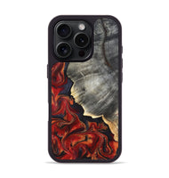 iPhone 16 Pro Wood Phone Case - Lamar (Red, 820499)