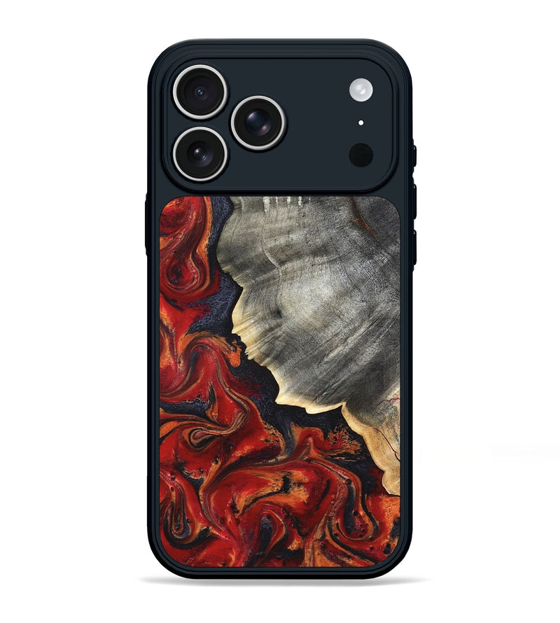 iPhone 17 Pro Max Wood Phone Case - Lamar (Red, 820499)