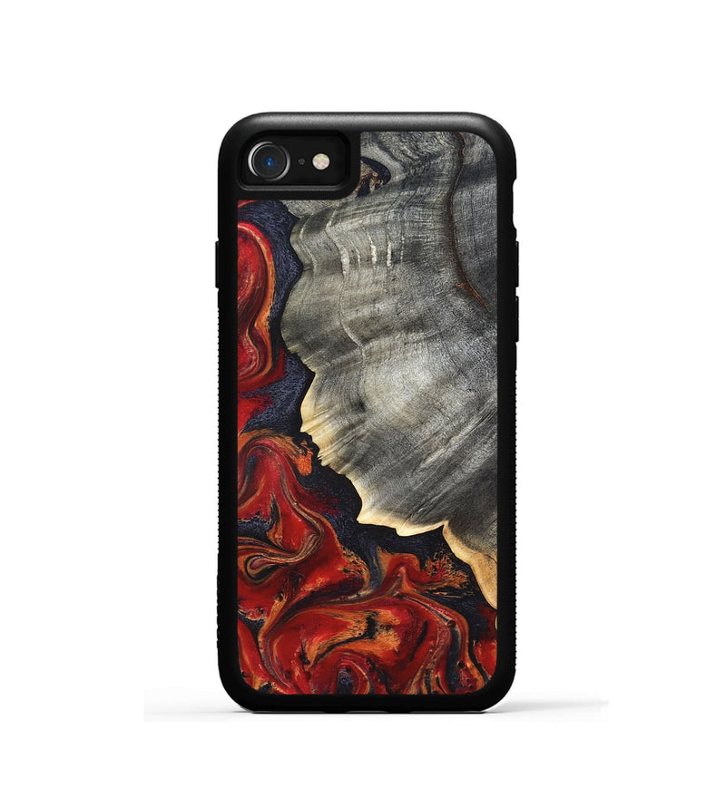 iPhone SE Wood Phone Case - Lamar (Red, 820499)