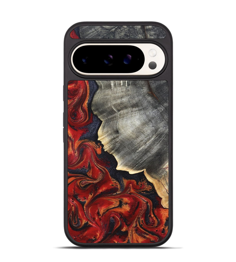 Pixel 9 Wood Phone Case - Lamar (Red, 820499)