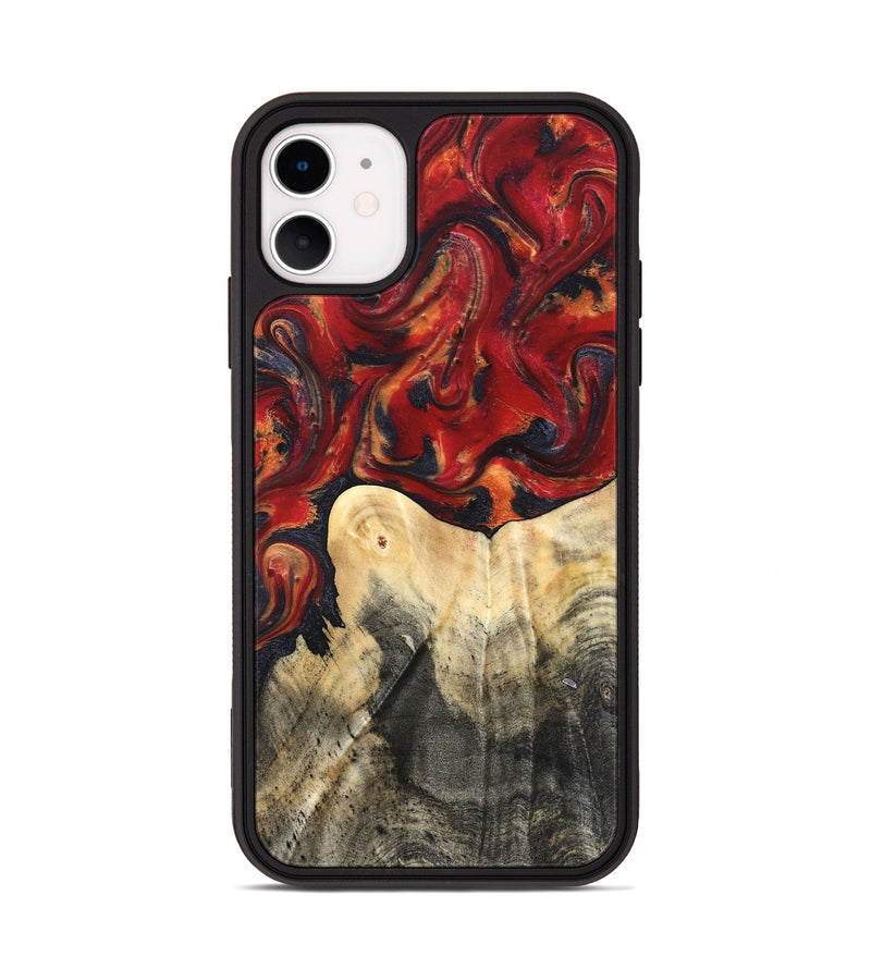 iPhone 11 Wood Phone Case - Bishop (Red, 820500)