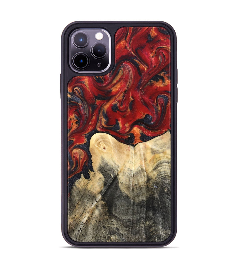 iPhone 11 Pro Max Wood Phone Case - Bishop (Red, 820500)
