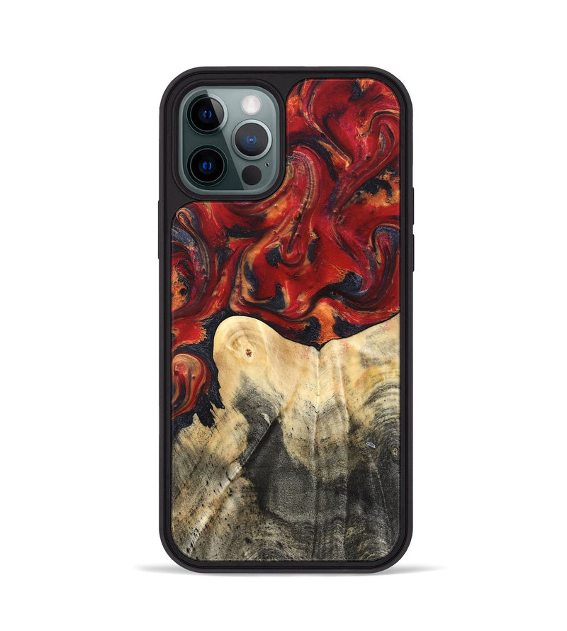 iPhone 12 Pro Wood Phone Case - Bishop (Red, 820500)
