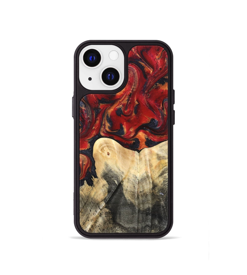 iPhone 13 mini Wood Phone Case - Bishop (Red, 820500)